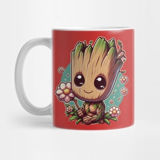 Cute romantic little Groot Mug